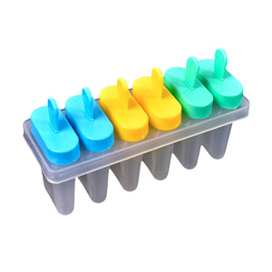 Ice Candy Maker Upgrade Popsicle Molds Sets 6 Ice Pop Makers Reusable Ice Lolly Cream Mold Home-Made Popsicles Mould with Stick