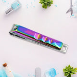 Stainless Steel Folding Portable Large Nail Clippers with Nail File (1 Pc)