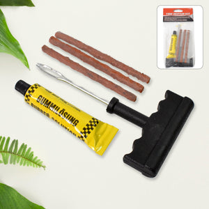 Tyre Puncture Repair Kit with 3 Seal Strips (5 Pcs Set)