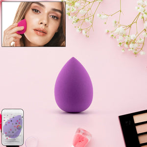 Makeup Sponge for blending liquid Foundations, Powders, and Creams (Multicolor / 1 Pc)