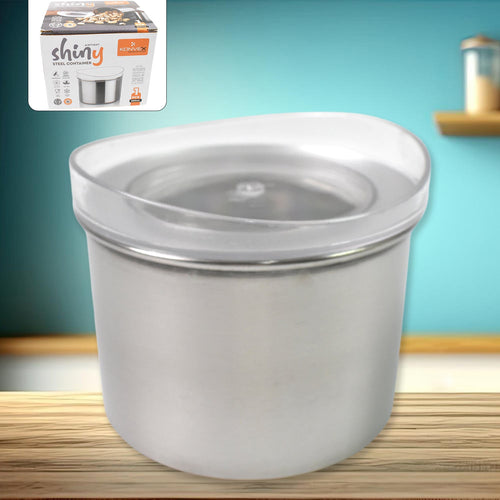 Multipurpose Stainless Steel Airtight Containers with See Through Lid (1 Pc / 500 ML)