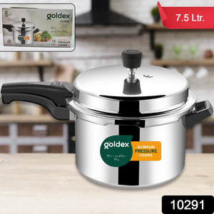 Aluminium Classic Goldex Pressure Cookers With Outer Lid (7.5 Litres / 5-Year warranty)