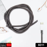 Metallic Finish Cable Spiral Protector / Wire Repair / Pet Cord Protector / Headphone Saver, Cable Wrap / Cover for Mac Charging Cable