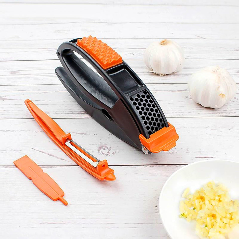 Multifunctional Garlic Press, Garlic Mincing & Crushing Tool (1 Pc)