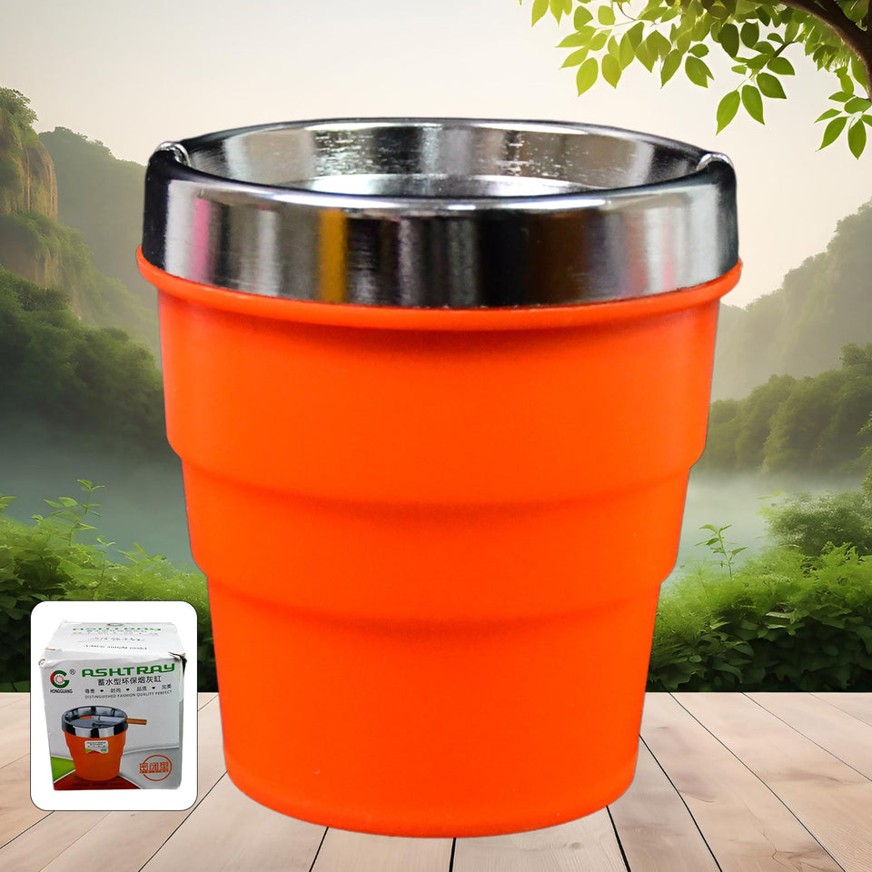 Plastic Car Ashtray Holder Cup with Lid (1 Pc)