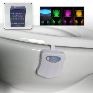 Toilet Light, LED Toilet Bowl Light Toilet Cover Lamp (1 Pc / Battery Not Included)