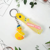 Cute Cartoon Silicone 3D Key Chain with Metal Hook & Strap (Pack of 1)