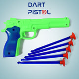 Medium Size Plastic 1 Gun with 5 Soft Suction Dart Bullets (1 Set)