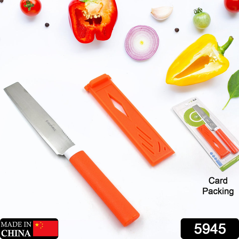 Stainless Steel Knife For Kitchen Use, Knife Set, Knife & Non-Slip Handle With Blade Cover Knife