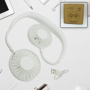 USB Rechargeable Wearable Neckband Fan