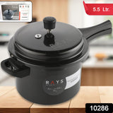 Aluminium Rays Black Beauty Pressure Cookers With Outer (5.5 Litres / 1-Year warranty)