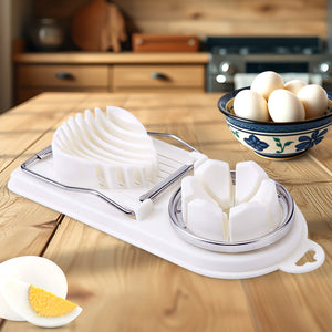 2 In 1 Egg Slicer, Egg Cutter For Hard Boiled Eggs