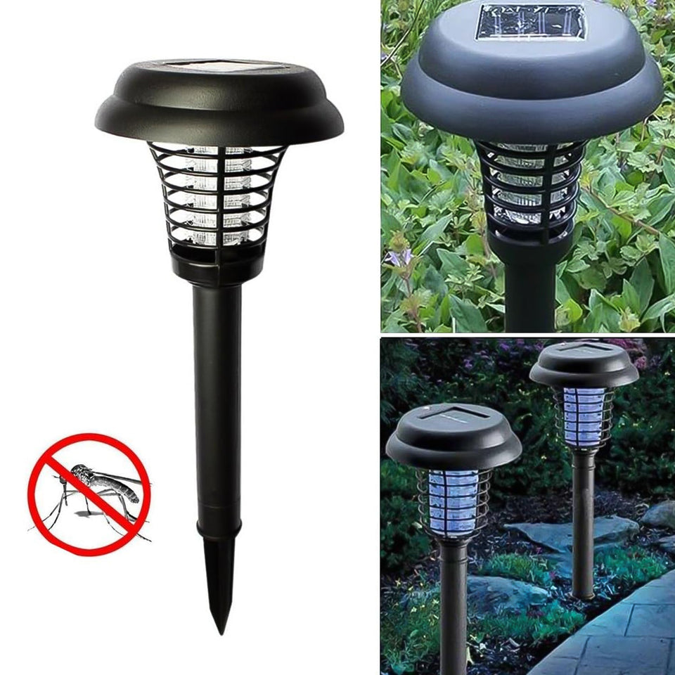 Garden Lighting UV LED Solar Powered LED Mosquito Trap / Bug Zapper  (2 Pc)