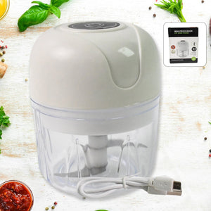 Wireless USB Rechargeable Mini Electric Garlic Machine / Chopper (250Ml)