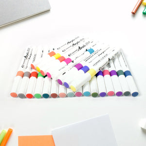 Fancy Art Markers, 24 Colours Double-ended Art (24 Pcs Set)