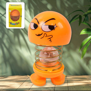 Cartoon Face, Spring Doll Dance Toy (1 Pc / With Color Box)