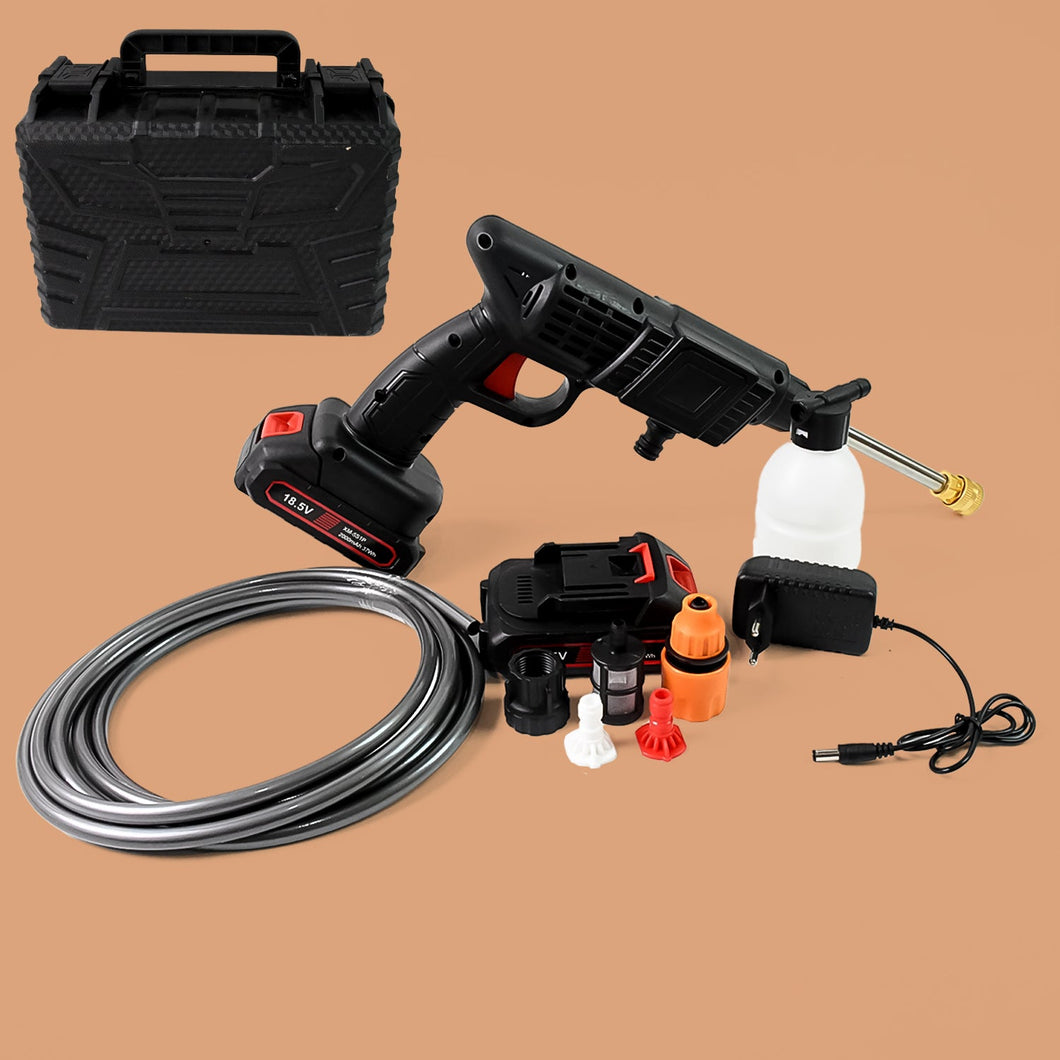 Double Battery 18.5V Rechargeable Electric, Car Washer Gun (1 Set)