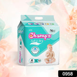 Champs Soft and Dry Baby Diaper Pants 62 Pcs (Large Size  L62)