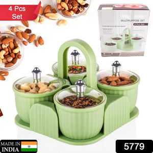 Multipurpose Plastic Storage Container Set: Kitchen Jars, Spices, Cookies