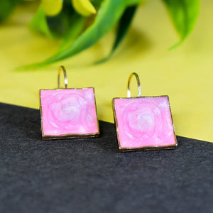 Geometric Square Earrings – A Statement of Chic