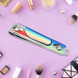 Stainless Steel Folding Portable Large Nail Clippers with Nail File (1 Pc / Mix Design)