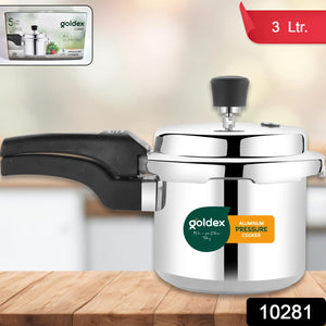 Aluminium Classic Goldex Pressure Cookers With Outer Lid (3 Litres / 5-Year warranty)