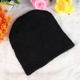 Cap for Winter Woolen Knitted Black Inside Fur Caps (1 Pc / Mix Design & Color)