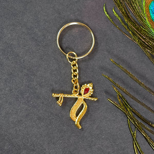 Krishna Murli Keychain – Divine Melody of Love and Peace