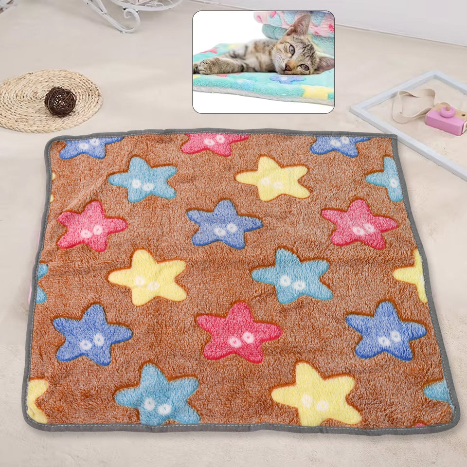 Pet Soft Cat Dog Towel / Blanket, Warm Sleep Mat (55×40 Cm / 1 Pc / Mix Color & Design)