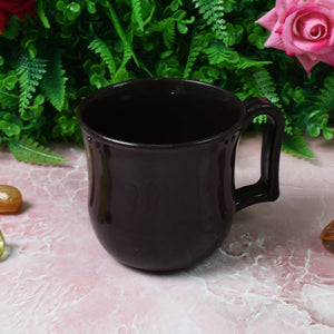 Premium Plastic Coffee / Tea Cups / Mug with Handle(1 Pc / Loose / Black)