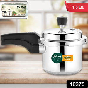 Aluminium Classic Goldex Pressure Cookers With Outer Lid (1.5 Litres / 5-Year warranty)