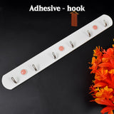 Multipurpose Self-Adhesive 6 hooks for wall Hook (1 Pc)