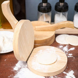 Small Wooden Dumpling Press Tool Tortilla Press Dough Dumpling (1 Pc)