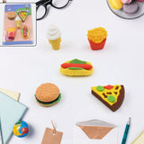 3D Food Fancy & Stylish Colorful Erasers, Mini Eraser Creative Cute Novelty Eraser for Children Different Designs Eraser Set for Return Gift, Birthday Party, School Prize (1 Set / Mix Design & Color)