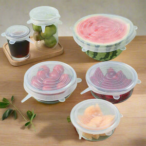 Silicone Food Cover Stretch Lids (6 Pcs Set / 62 Gm)