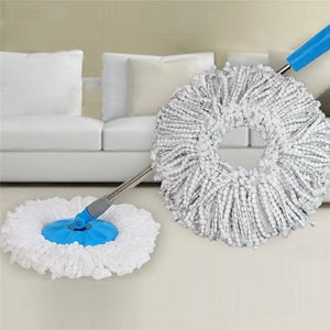 Round Shape Microfiber Spin Mop Replacement Head Refill (1 Pc)