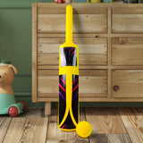 Small Cricket Kit for Boys & Girls, Cricket Set with 1 Cricket Bat, 1 Plastic Ball, Bails, 3 Stumps with Stand Base