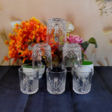 Glass Coffee & Tea Cup / Mug With Handle (6 pcs Set)