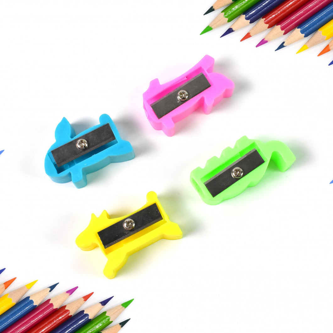 Plastic Small Cute Pencil Sharpener (1 Pc / Mix Design & Color)