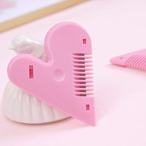 Heart Shape Plastic Hair Cutting Scissors (1 Pc / With Card Packing)