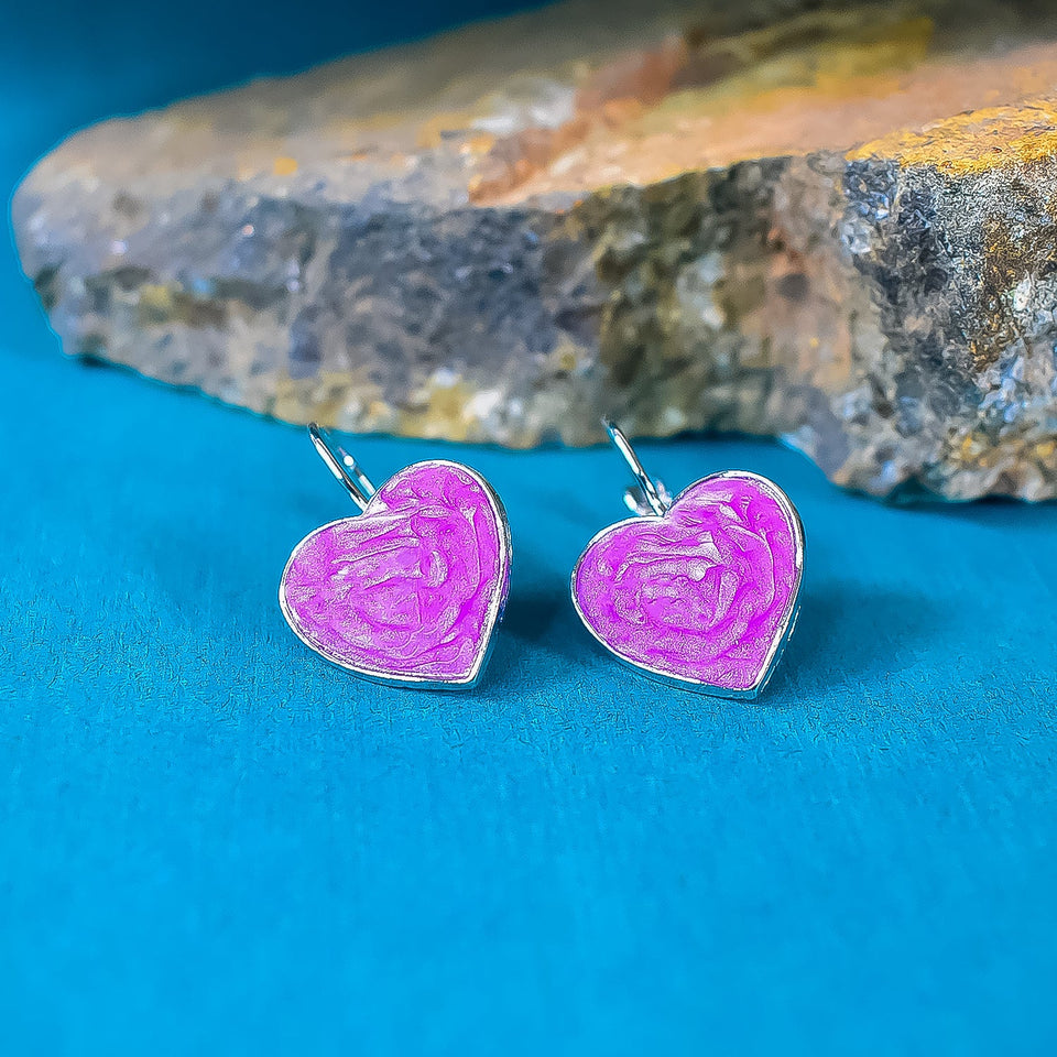 Heart-Shaped Earring Set