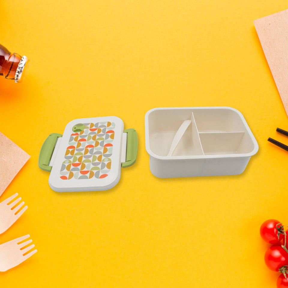 Lunch Box 3 Compartment With Leak Proof Lunch Box & 1 spoon, For School & Office Use