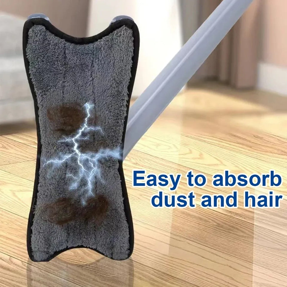 Adjustable 360° Flat Hand Mop: Floors, Walls, Ceilings (Easy Squeeze)