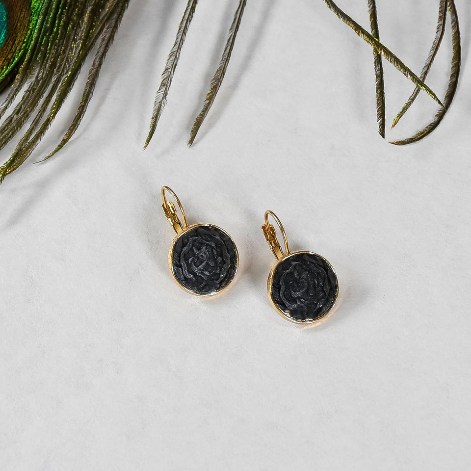 Dark Mystique Black Earring