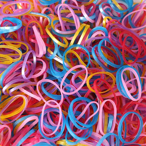 RUBBER BAND FOR OFFICE/HOME AND KITCHEN ACCESSORIES ITEM PRODUCTS, ELASTIC RUBBER BANDS, FLEXIBLE REUSABLE NYLON ELASTIC UNBREAKABLE, FOR STATIONERY, SCHOOL MULTICOLOR (0.5 Inch / 50 Gm)