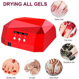 36W LED Nail Dryer Fast Curing Lamp with Motion Sensor (1 Pc)