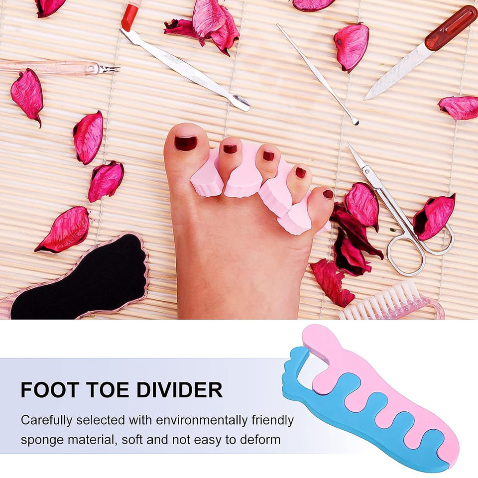 Toe Separators, Toe Spacers Sponge Toe Stretcher Pedicures (1 Pair)