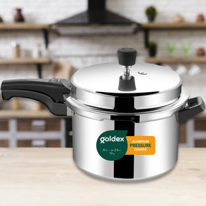 Aluminium Classic Goldex Pressure Cookers With Outer Lid (7.5 Litres / 5-Year warranty)