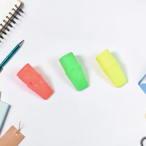 Pencil Top Eraser Rubber Erasers (1 Pc / Mix Colour & Design)