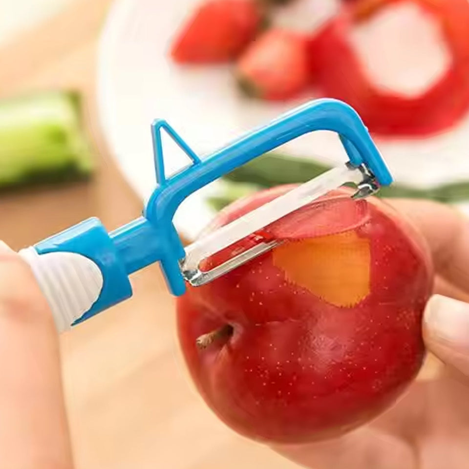 Multifunction Peeler Slicer with Plastic Handle (1 Pc / Mix Color)